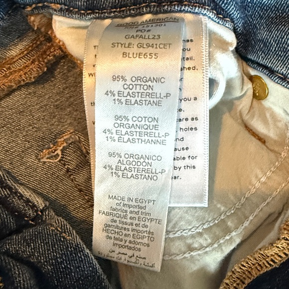 Good American Good Legs High-Waisted Blue Skinny Jeans Sz 8/29- 28 in inseam - Picture 6 of 6